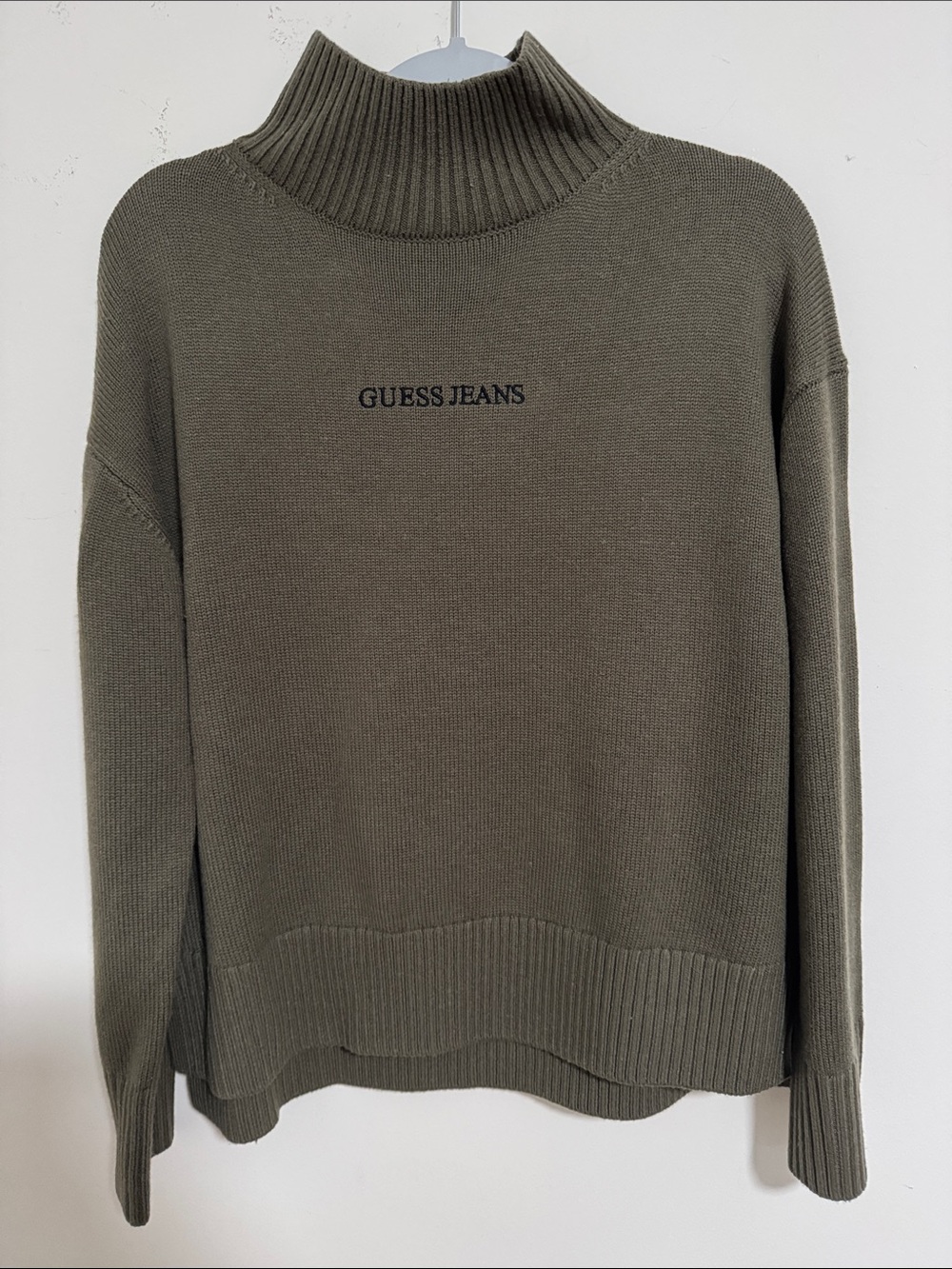 Guess Olive Green Turtleneck Sweater